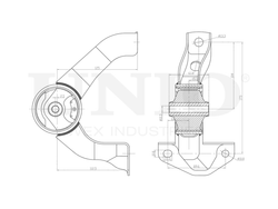 Опора двигателя задняя UNIO RMP-15071