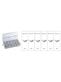 Гайки барашковые, 150пр. (М3, М4, М5, М6, М8, М10) Forsage F-843
