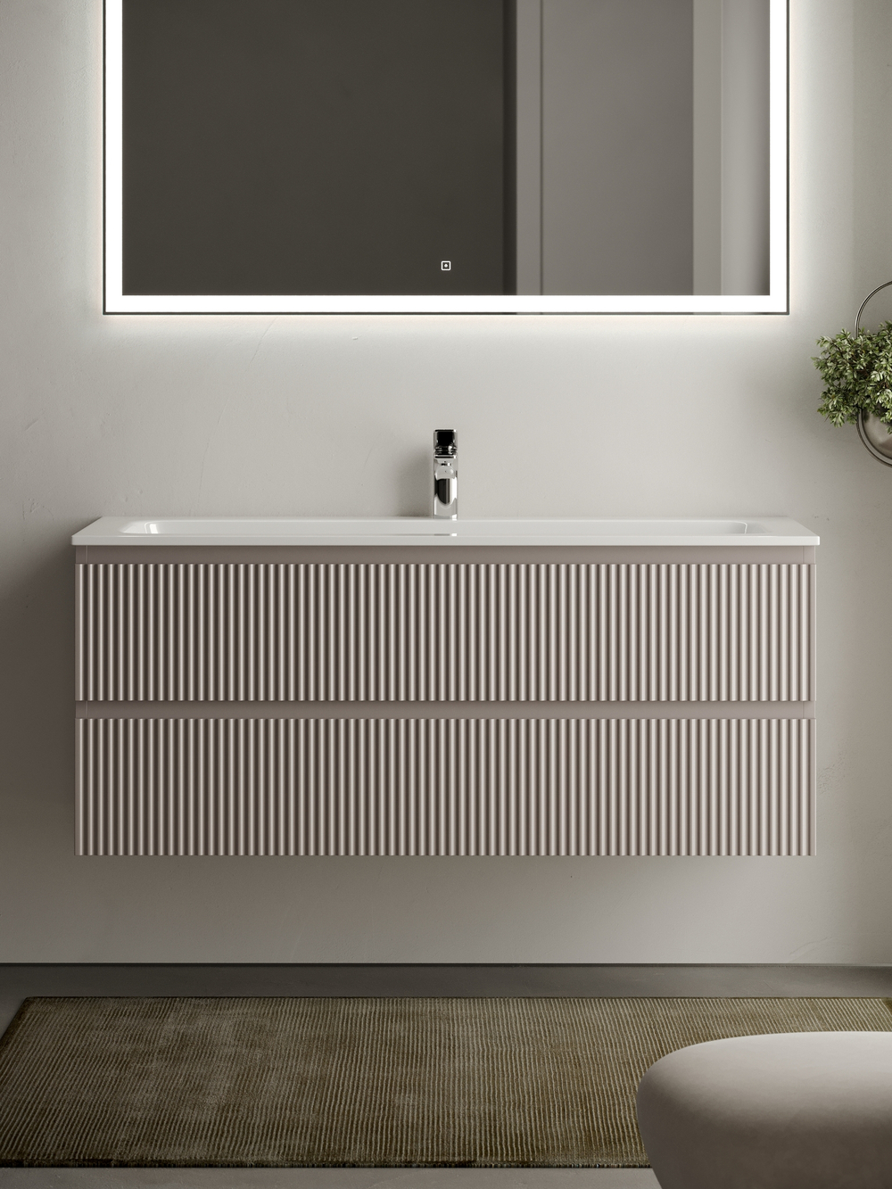Тумба с раковиной Sancos Snob R 120 см SNR120SM doha soft