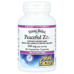 Natural Factors, Stress-Relax®, ZZZ для спокойствия, 60 вегетарианских капсул (250 мг на капсулу)