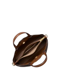 Сумка Michael Kors Carson Small Signature Logo | Коричневый с песочным