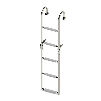 Трап складной с горизонтальным креплением, 5 серых ступени (ширина 270 мм.) (10269467)