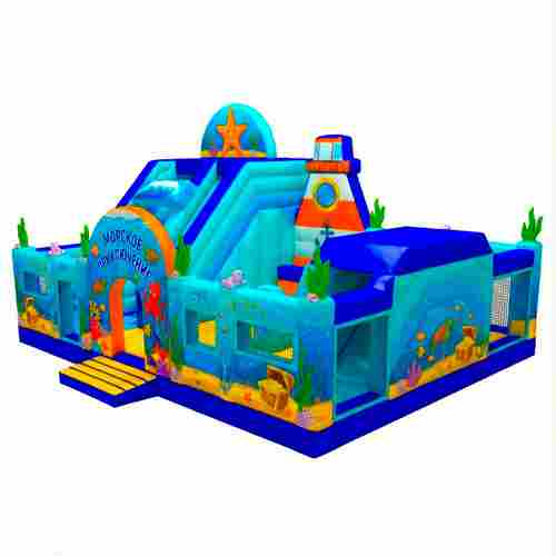 Коммерческий надувной батут «Морское приключение» 11×8,7×6 м