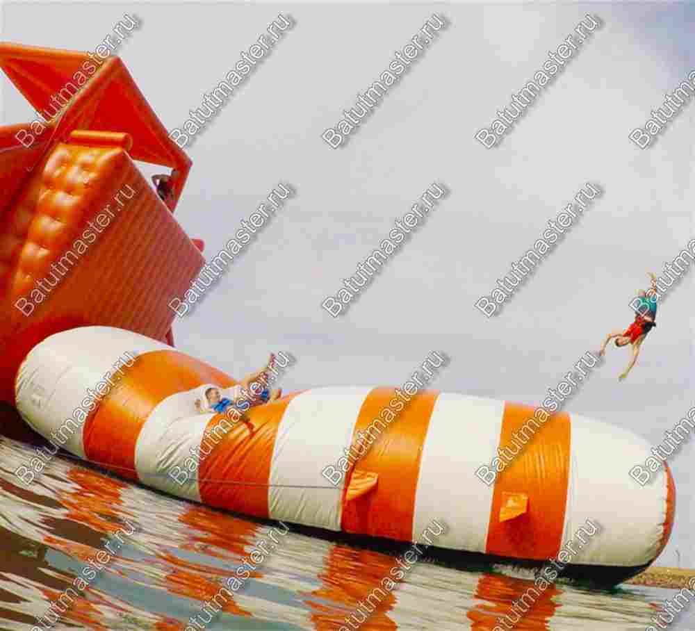 Катапульта Блоб с вышкой «Адреналин высоты» 10×3×5 м, блоб 7×2 м