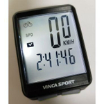 Компьютер беспроводной, 12 функций, черный с черный, Vinca Sport