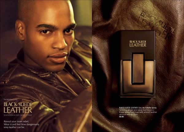 Avon Black Suede Leather