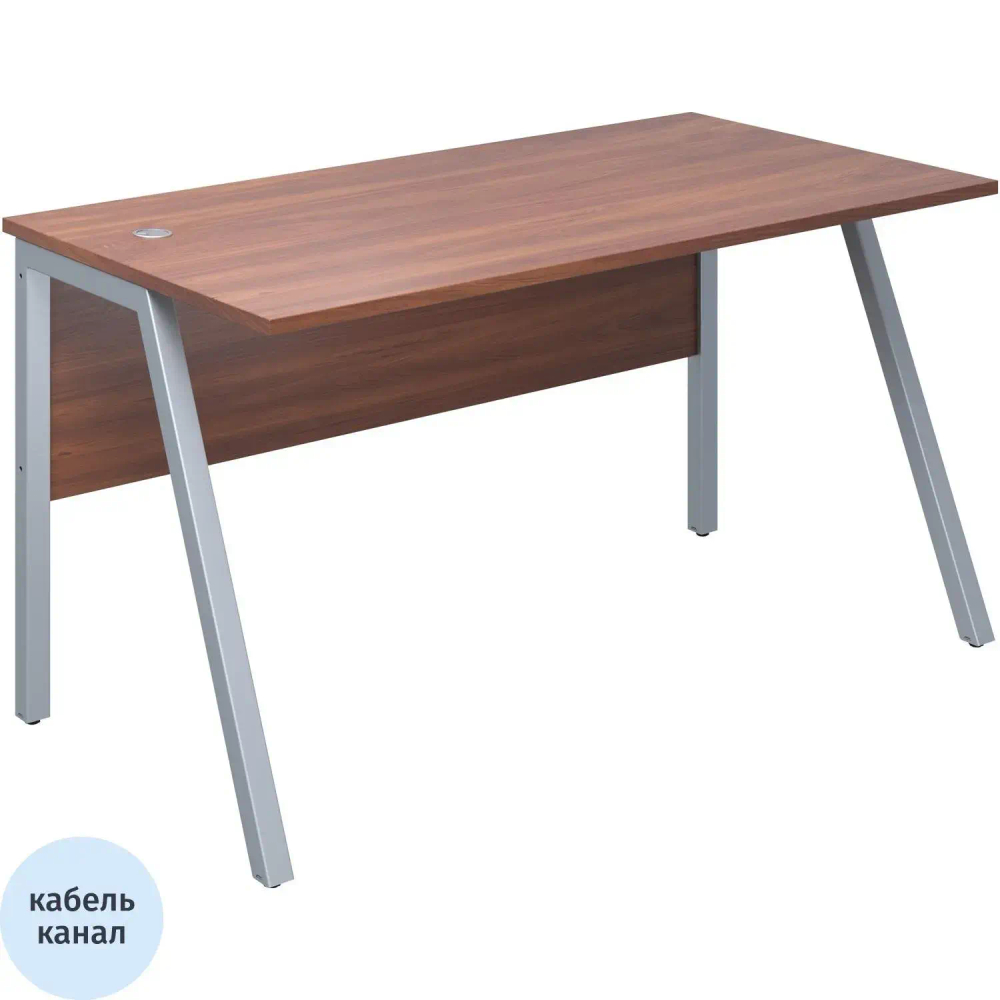 Стол письменный IN Рондо м/к S2379 1380х750х750 ноче милано/серый