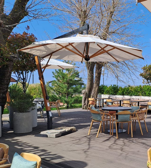 Зонт профессиональный Palladio Braccio 3500 слоновая кость Scolaro Италия