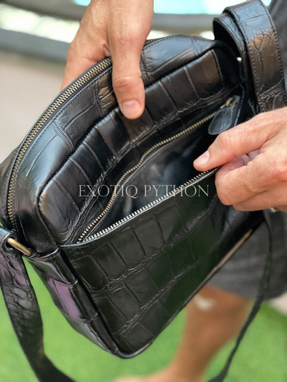 Мужская сумка из кожи крокодила BG-380