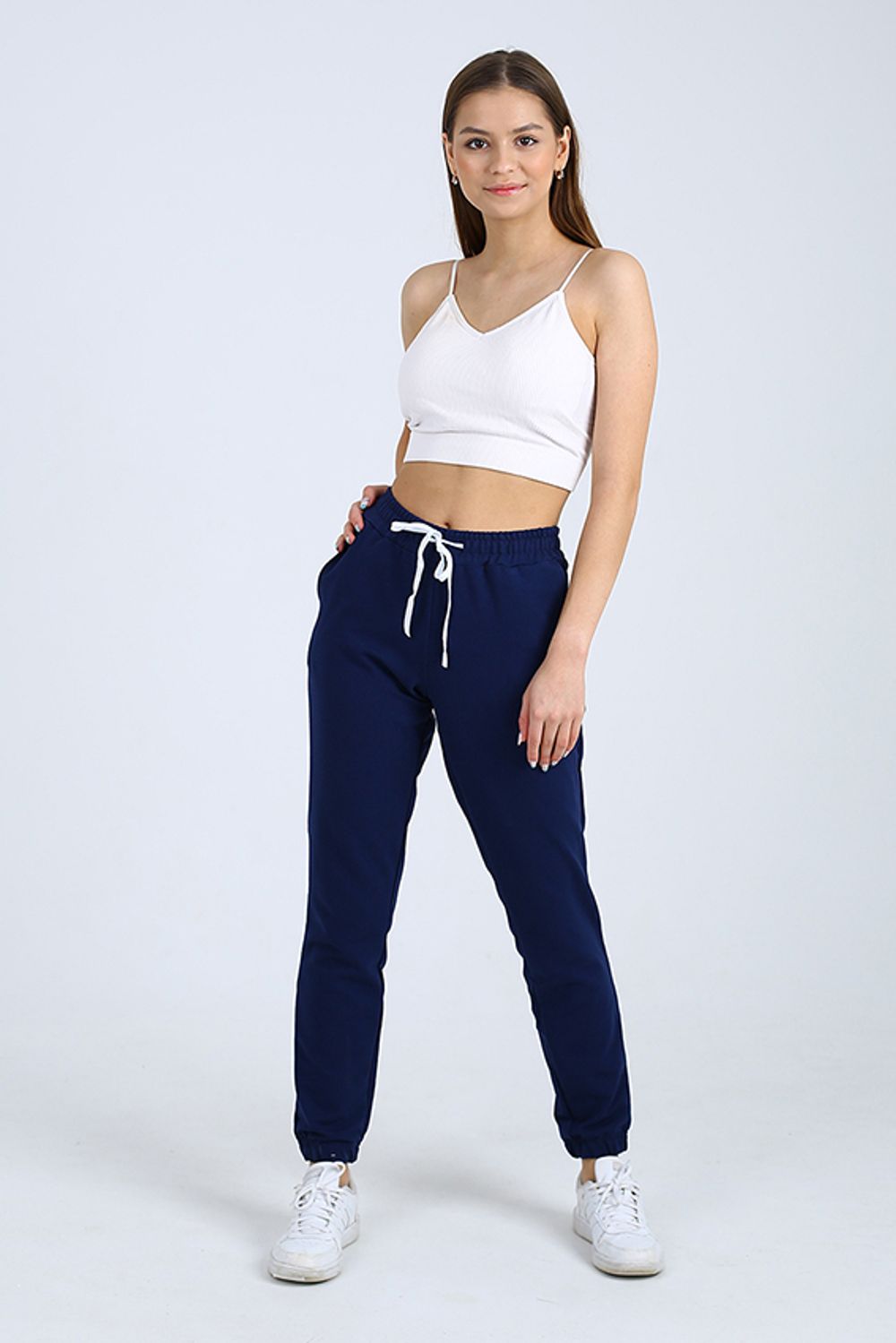 С-624 Брюки-джоггеры из футера