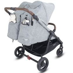 Детская прогулочная коляска для двойни Valco baby Snap Duo Trend Grey Marle