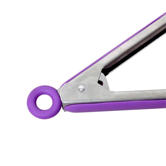 Щипцы нейлоновые 30,5 см Kamille KM-7515 с ручками из нержавеющей стали