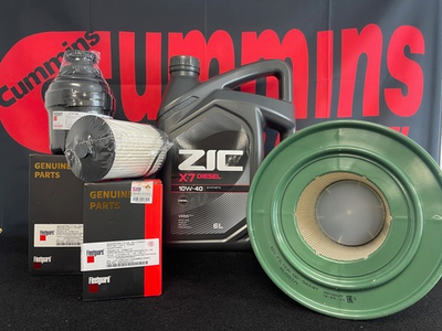 Комплект для ТО с маслом ZIC X7 и низким воздушным фильтром Газель Cummins ISF 2.8