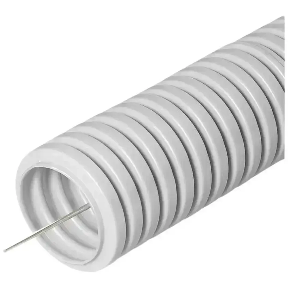 Труба гофрированная ПВХ лёгкая с зондом D16 мм "ТД СВ ГРУПП" - 20 метров