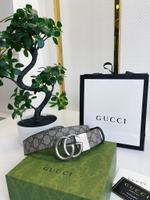 Gucci Двухсторонний кожаный ремень