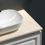 Sancos Столешница для ванной комнаты 800х460 с отверстием под смеситель, цвет kreman, артикул TT80A2X