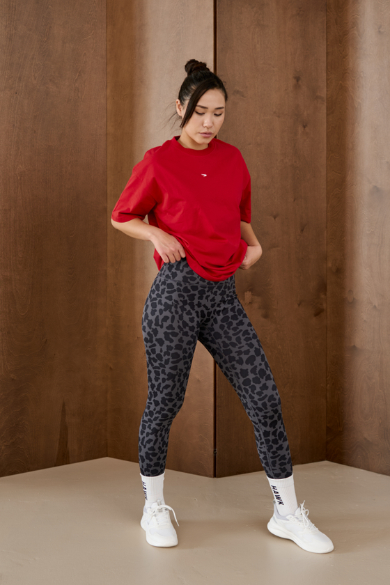 ЛЕГГИНСЫ WARM PRINT (черный)