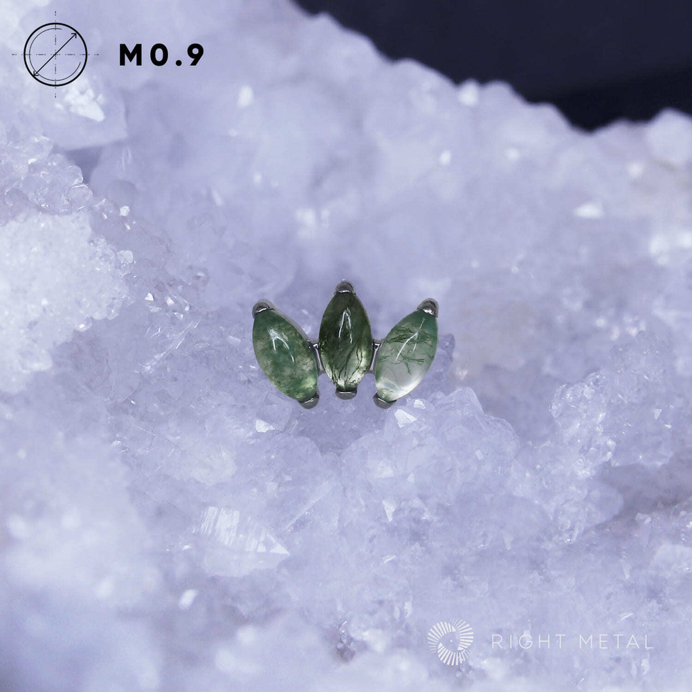 3K Marquise v.2 Moss Agate