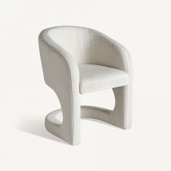 Кресло Bilais кремового цвета