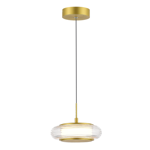 SL6239.203.01 Светильник подвесной ST-Luce золото/прозрачный LED 1*7W 3000K FRITTELA
