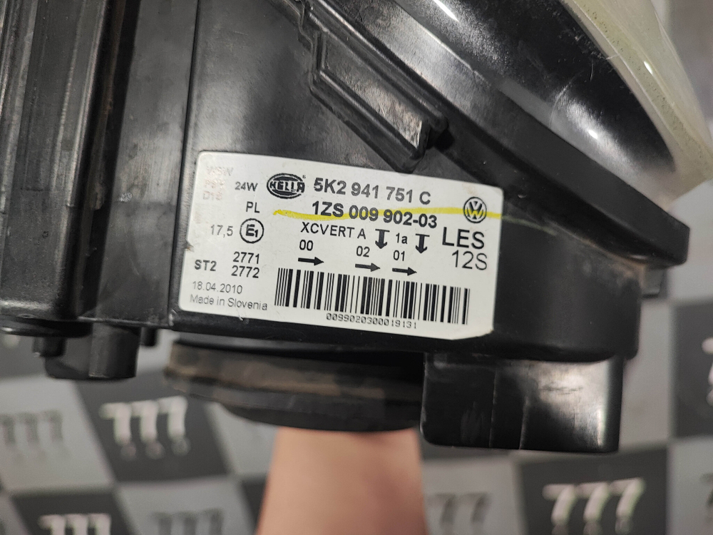 Фара ксенон адаптив Volkswagen Golf 6 08-12 Б/У Оригинал 5K2941751C