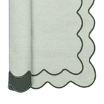 Салфетка под приборы с контрастным кантом зеленого цвета из коллекции trendy ruffles, 35х45 см