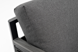 "Париж" угловой модульный диван, каркас из алюминия, цвет серый