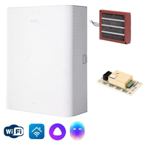 Очиститель воздуха приточный Ballu ONEAIR ASP-100 белый с нагревателем и CO2