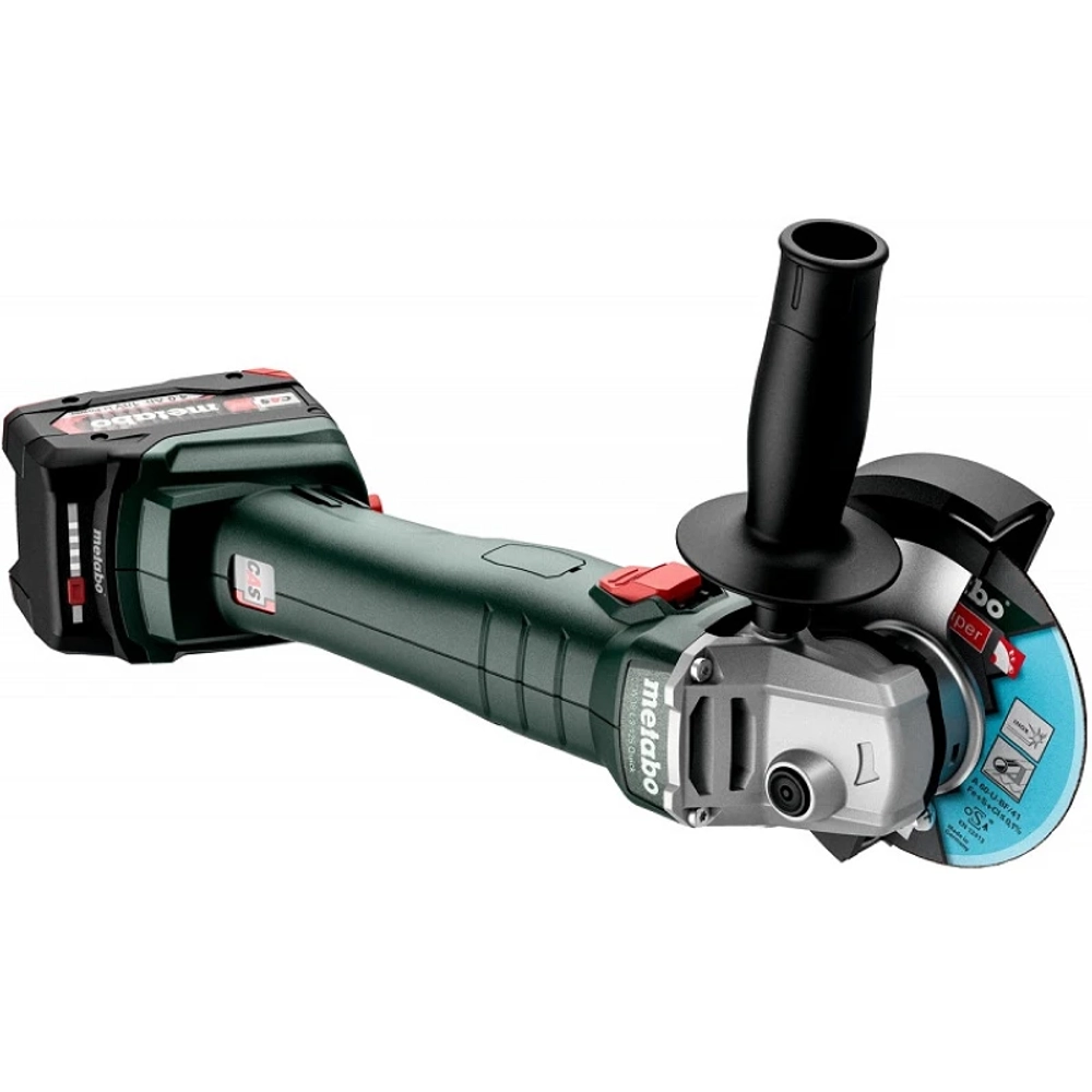 Metabo W 18 L 9-125 аккумуляторная ушм (болгарка) (2 x 5,2 Ач, ЗУ) 602249650