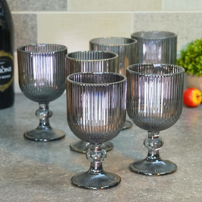 Набор бокалов 6шт 260мл, цветное стекло