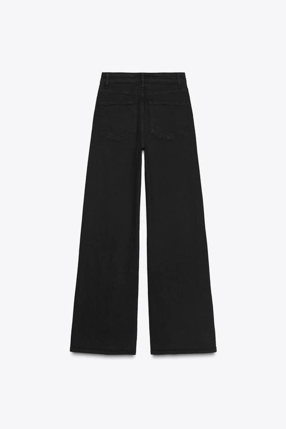 ZARA ДЖИНСЫ WIDE LEG С ВЫСОКОЙ ПОСАДКОЙ — ZW COLLECTION, ЧЕРНЫЙ