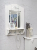 Зеркало настенное с полкой "Прованс"