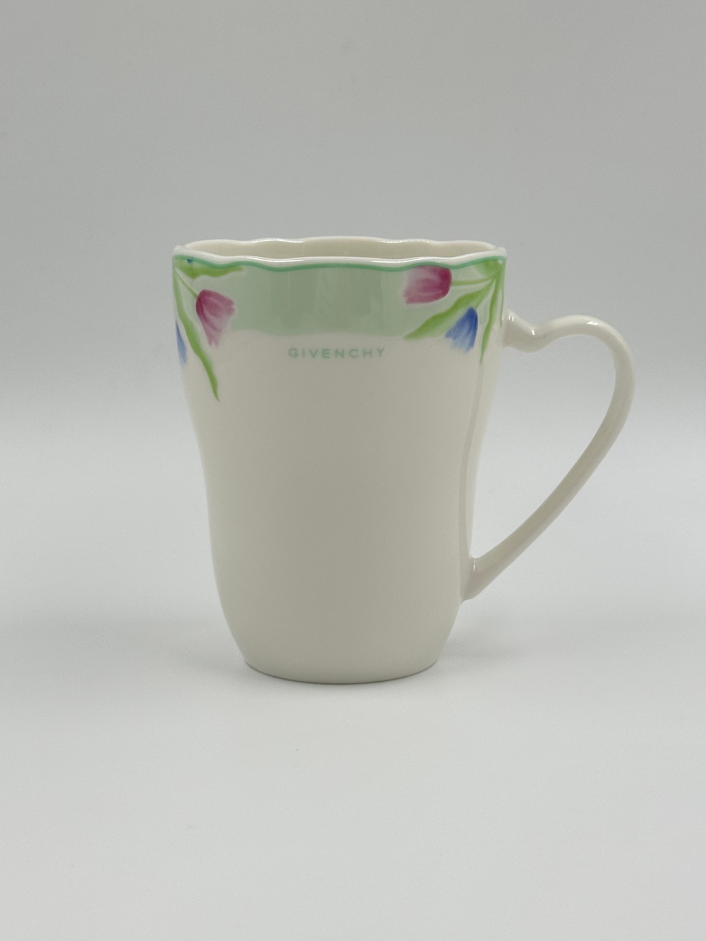 Кружка с зелёной каймой Givenchy by Yamaka