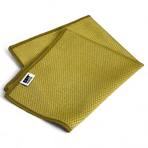(Dry Monster) Салфетка "Glass Diamond" 30 * 40 см микрофибры для стекол "Рыбья чешуя", цвет ОЛИВКОВЫ