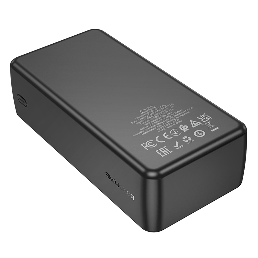 Портативный аккумулятор BOROFONE BJ55B 30000 mAh (черный)