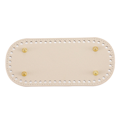 Донышко для сумки и корзинки (овал 10 *22 см, цвет светло-бежевый)/ основание для вязаных крючком сумок