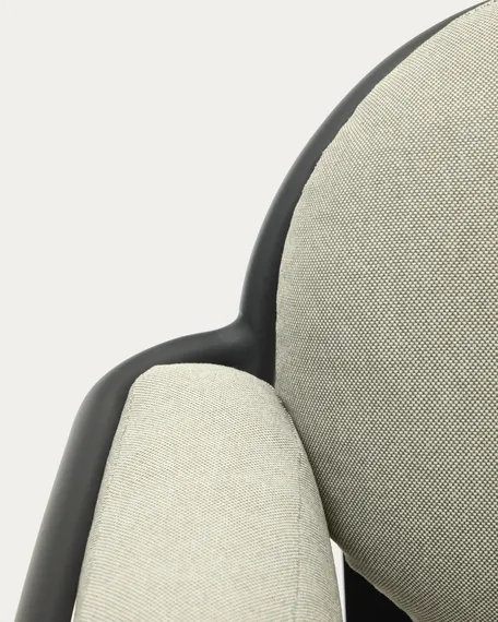 Уличное кресло Joncols с бежевой обивкой и серым алюминием