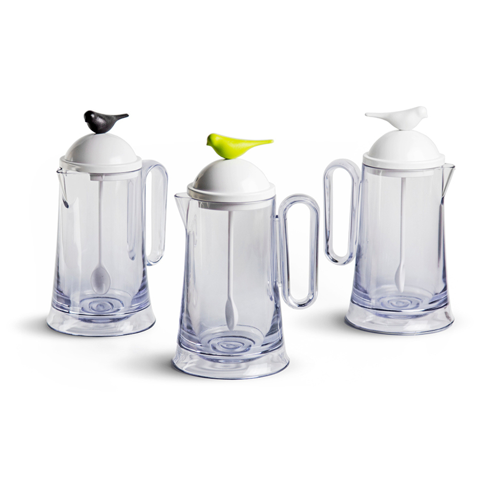 Кувшин с ложкой sparrow, белый