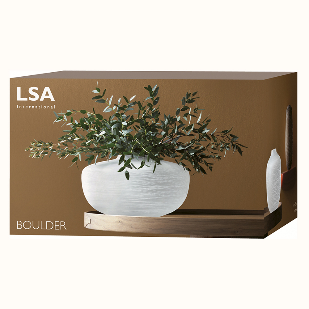Ваза boulder, 17,5 см, белая