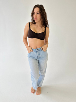 Бюстгальтер Кристи из двухслойной сетки шоколад