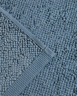 Zara Home - Гладкий нескользящий коврик для ванной, синий, 50x70 см