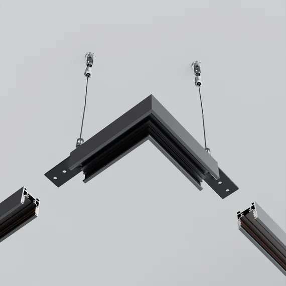 Коннектор угловой Exility накладной низкопрофильный Technical tram034cl-41b