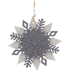GAEM Украшение новогоднее "Снежинка", L10 W0,5 H11 см, 3в.