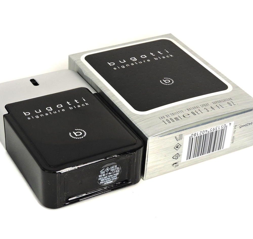 Bugatti Signature Black — туалетная вода для мужчин. Элегантный аромат на каждый день.
