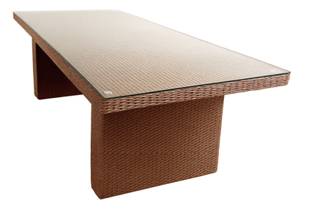 Стол плетеный обеденный Tagliamento Barcelona, светло-коричневый
