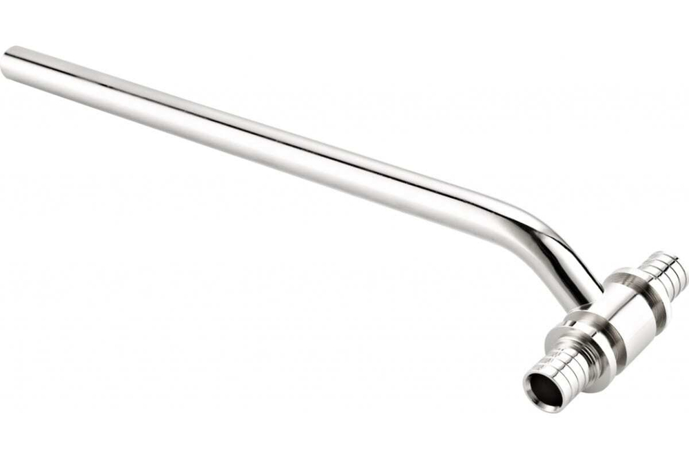 Трубка приборная Г-образная аксиальная, латунь,16х250, хромированная, RTP (50/10)