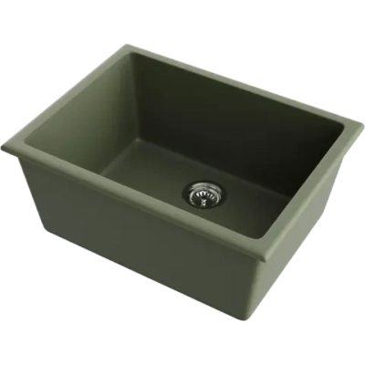 Кухонная мойка Omoikiri Okinoshima 61-U/I-OL Natceramic/olive