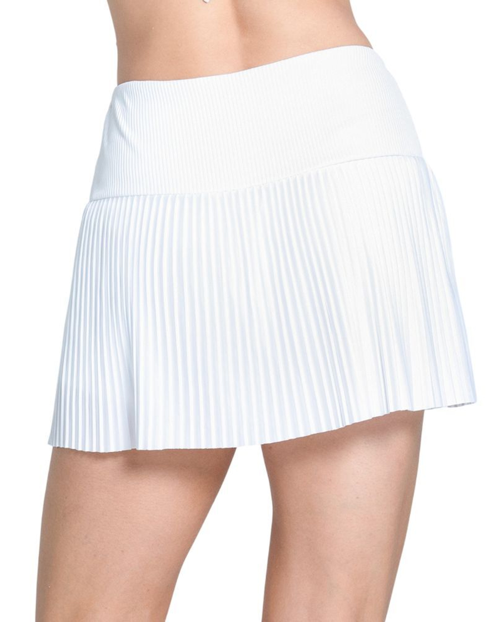 Теннисная юбка Lucky in Love Retro Revival Pleated - white
