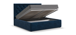 Кровать Босс Классик 180*200 Монолит синий (последний экземпляр)