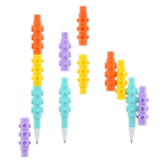 Ручка шариковая, Basir, синие чернила, конструктор, яркий цветной корпус, 12 шт